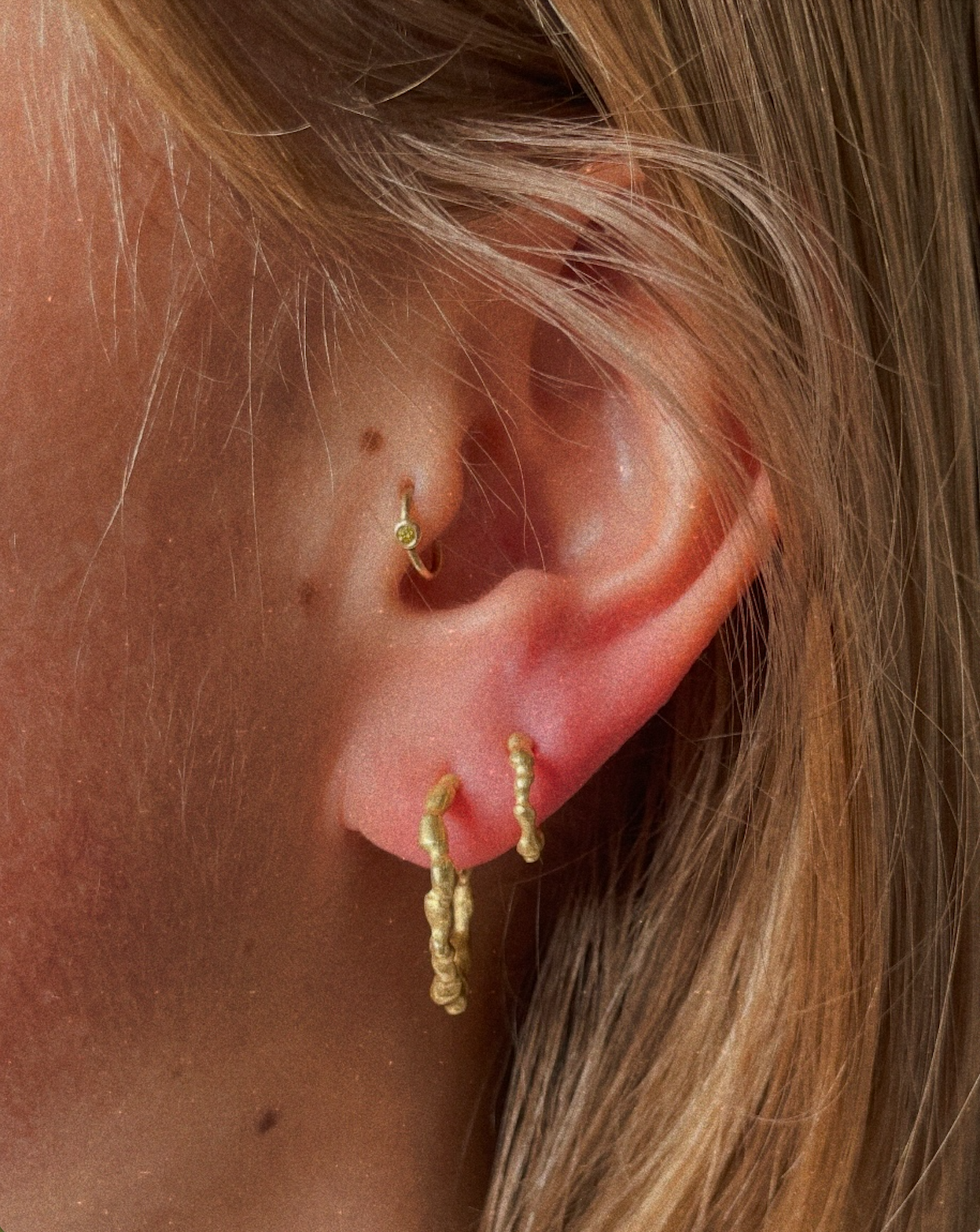 Trail Small Gold Hoop