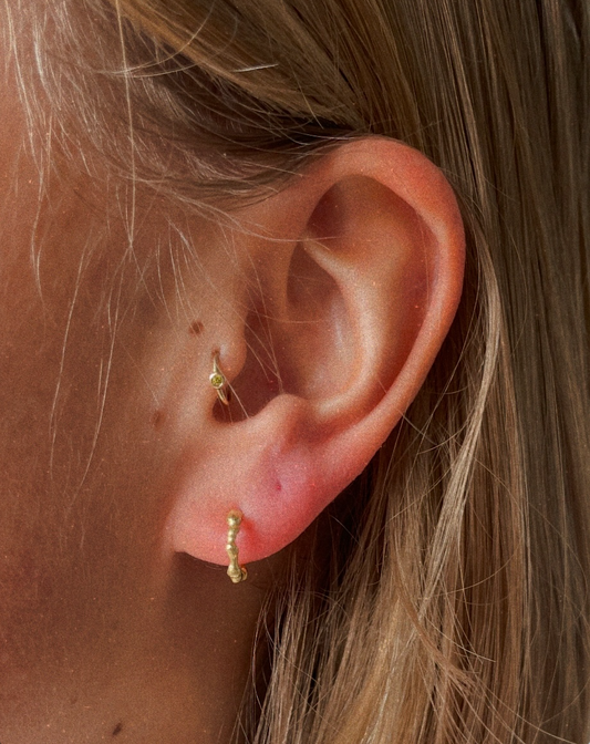 Trail Small Gold Hoop